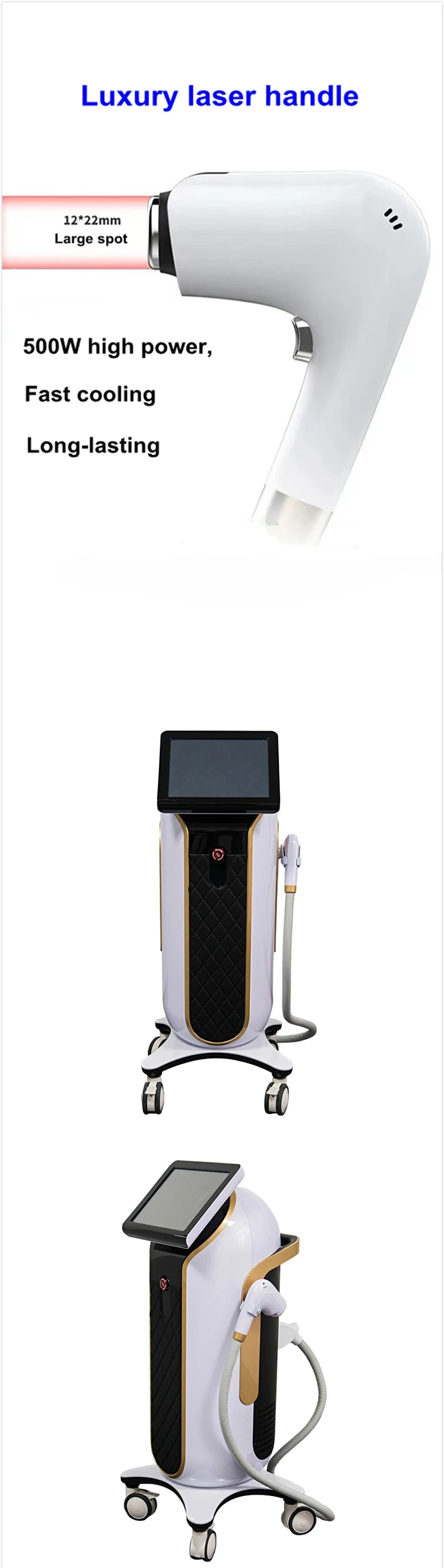 808nm diode 808 laser hair removal device painless permanent stack