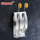 Durable Unique Stainless Steel Toothbrush Holder Double Bathroom Toothbrush Holder
