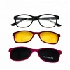 Clip-on sunglasses,magnet system frame,night vision/polarized /yellow lenses/ PC magnetic clip on reading glasses