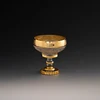 Arabic Style Gold Crystal Candy Bowl Fruit Bowl With Stand