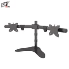 Height Adjustment Aluminum Arm Dual Monitor Mount With VESA 100X100MM
