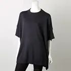 low moq knit poncho storm blue color ladies fashion knit sweater cape for women