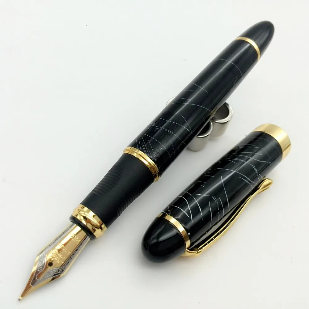 Black design jinhao X450 Fountain pen,stationery ink pens with golden clip for writing