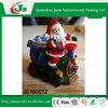 Resin candle holder with Santa claus on train design, for Christmas decoration