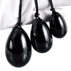 3PCS Natural Nephrite Women Massage Pelvic Floor Muscle Kegel Exercise Device Jade Yoni Eggs
