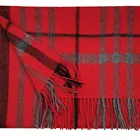 new style cashmere scarf fashion soft checked wool scarf big red tartan 100 wool scarf
