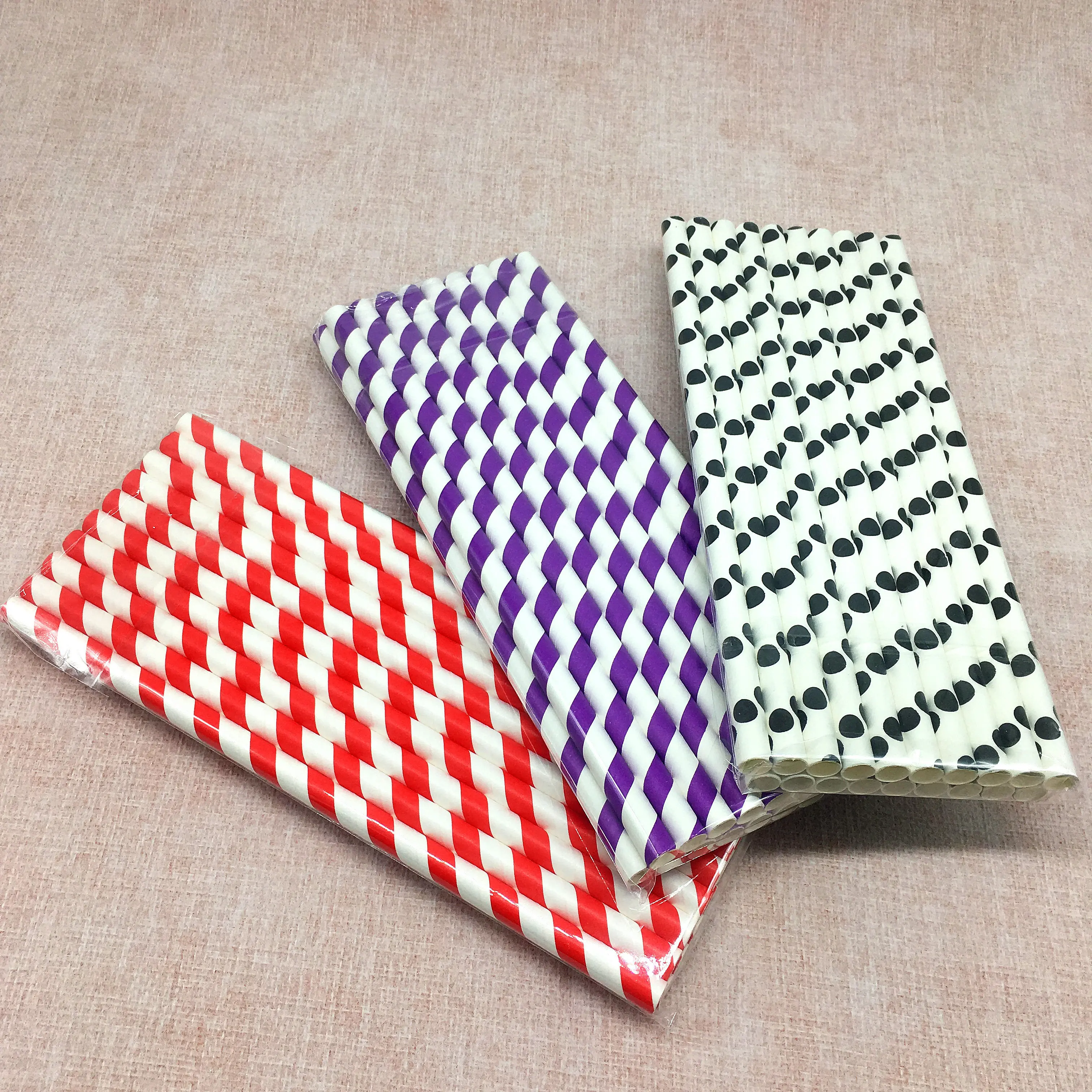 stripe paper straw for party