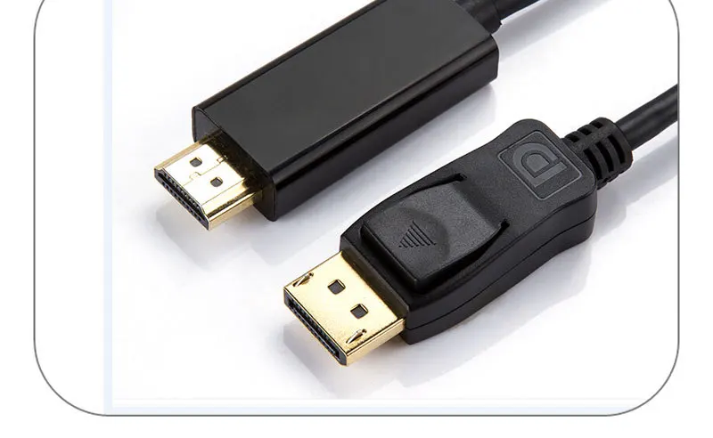 Display Port to HDMI Cable Cord Adapter Audio Video PC HDTV DP to HDMI Cable 6FT - ANKUX.COM
