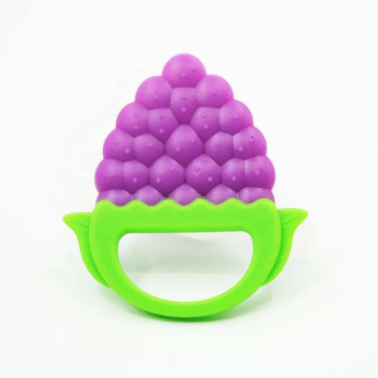 BPA free EU standard soft and colorful baby teether silicone