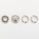 Snap Buttons Button Type Factory Price Custom Logo 10mm Metal Fashion Loop Ring Prong Snap Buttons