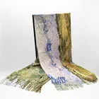 Digital printing polyester scarves wholesale custom pashmina shawls