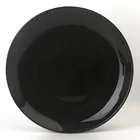 8 inch Black Color Glazed Round Ceramic Fine Porcelain Side Dessert Dinner Service Plates Dishes