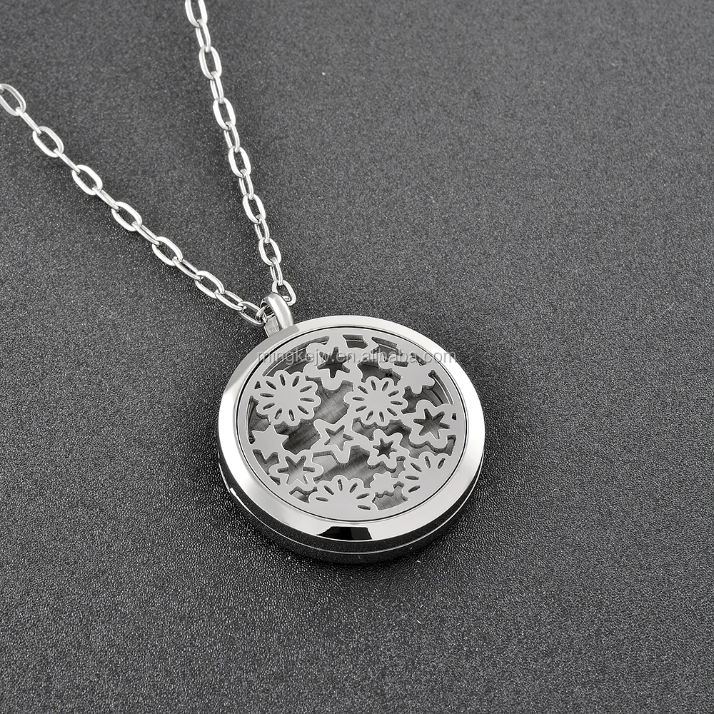 hot sale silver jewelry 30mm magnet aromatherapy essential oil