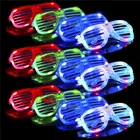 Glow in The Dark LED Glasses Bulk Light Up Rave Glasses Neon Party Supplies Party Favors Shutter Shades Stocking Stuffers