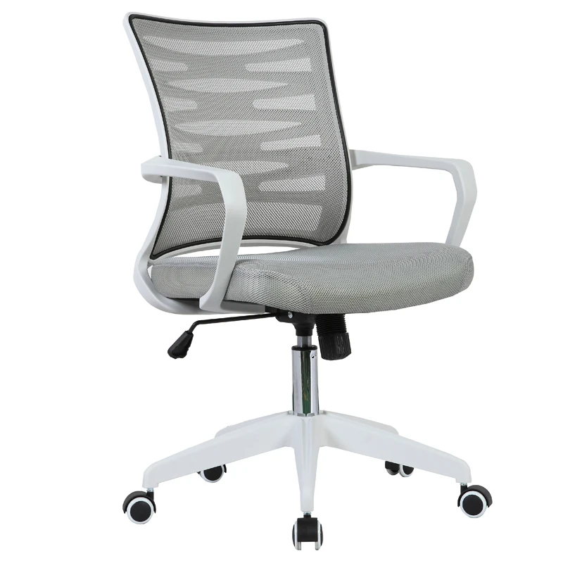 Современные белые ролики Поворотная сетка исполнительный офисный стул офисная мебель конкурентоспособная современная офисная сетка стул задачи