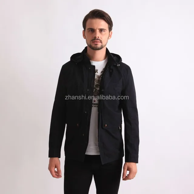 2015 fashion factory wholesale clothing male hood slim fit man