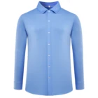 OEM Yarn Dyed Adults Age Group and Men Gender Official Solid Long Sleeve Slim Fit Formal Dress Shirt