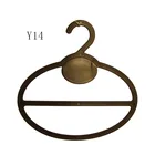 Store scarf and tie display black round plastic clothes hangers