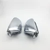 Rearview Auto Side Mirror Caps for AUDI A6 S6 C7 2013- ABS Silver Chromed with Side Lane Assist