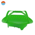 high quality hot silicone small vegetable foldable steamer basket