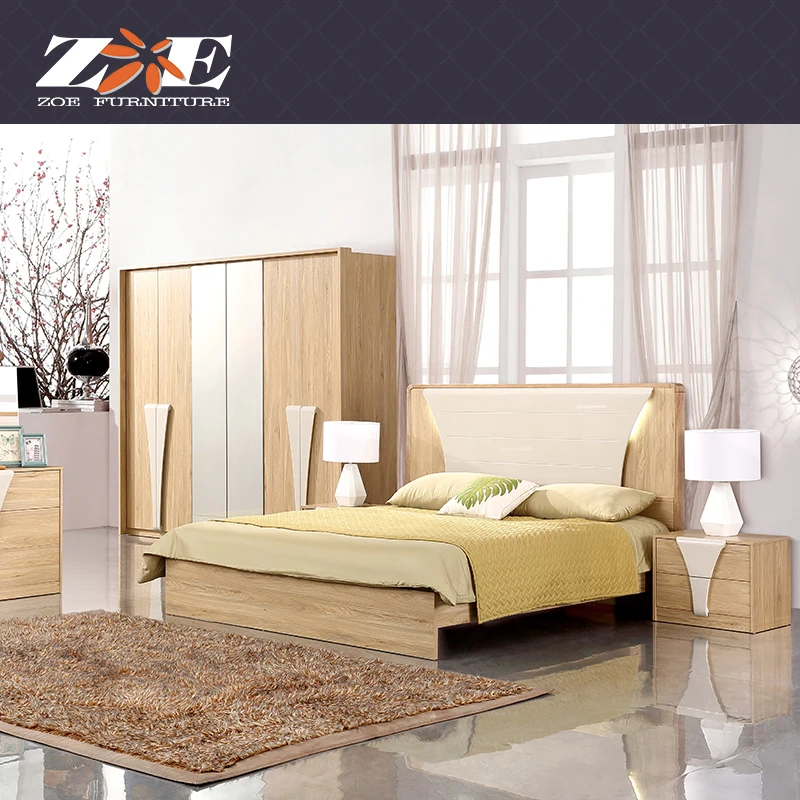 Light Walnut Natural Color Modern Furniture Design Wooden Almirah Designs With Mirror Wood Bedroom Set With Led Buy Wooden Almirah Designs With