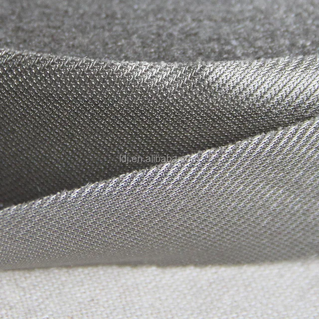 silver knit fabric, silver fiber edging, anti-radiation wrapping