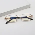 CJ836 Fashion Full Rim Eyewear Metal Frames Blue Light Blocking Reading Glasses