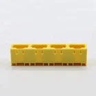5JA 8P8C 1*4 ports female vertical amp rj45 cat6 modular jack vertical PCB modular jack