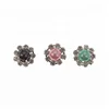 Colorful Alloy Flatback Crystal Pearl Rhinestone Buttons Covers for Weeding Invitation