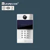 7" TFT LCD color video door phone intercom system hd free videos for multi apartments