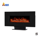 luxury decorative fake electric fireplace stove heater wall mounted electric fireplace tv stand