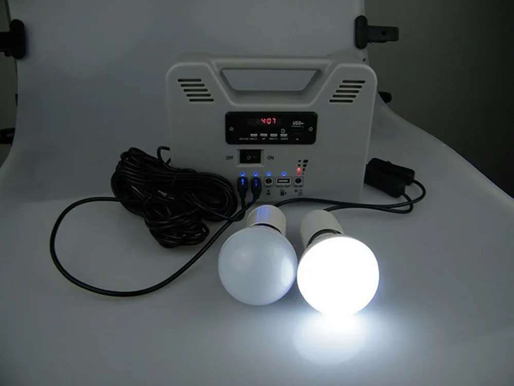 Portable Solar Generator 6w Solar Home System Solar Kit Mini Solar System for Garage Workshop Corridor Garden Gazebo Emergency