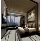 Luxury soft fashionable floor european style 3d printed hotel room carpet