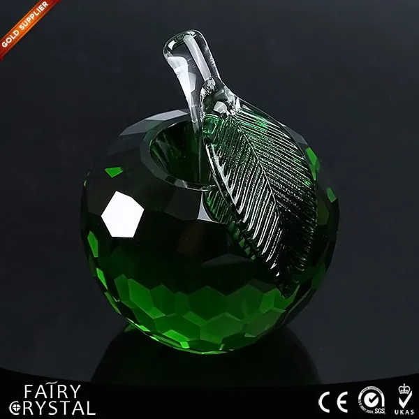 colorful k9 crystal apple tree, crystal grape for decoration