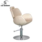 Comfortable hair washing chair salon furniture white hydraulic reclinable styling beauty salon chair