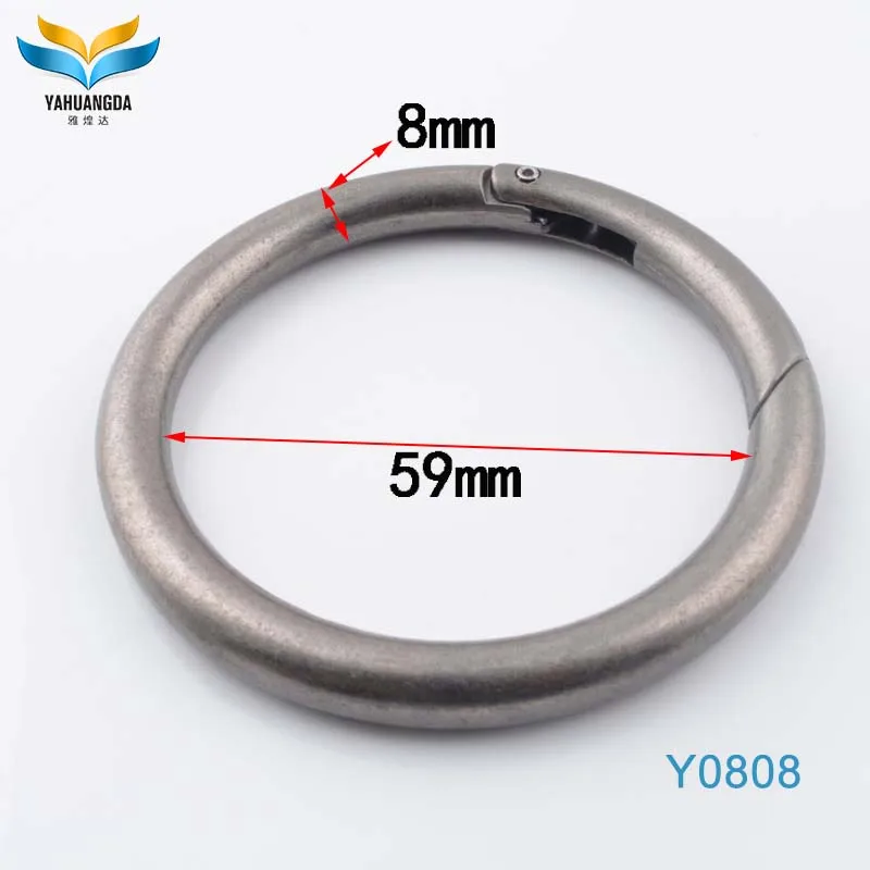 2017 new product metal key o ring clamps for trolley bag