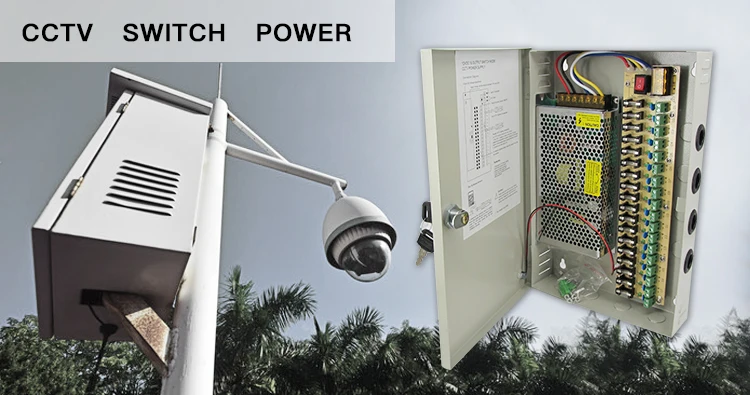 China Power Supply Sompom DC 12V 60W CCTV Power 5A 4 Channel