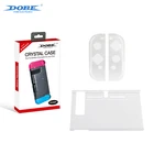 DOBE Factory Direct Supply Plastic Hard Shell Crystal Clear Case for Nintendo Switch Console Joy-Con Game Accessories