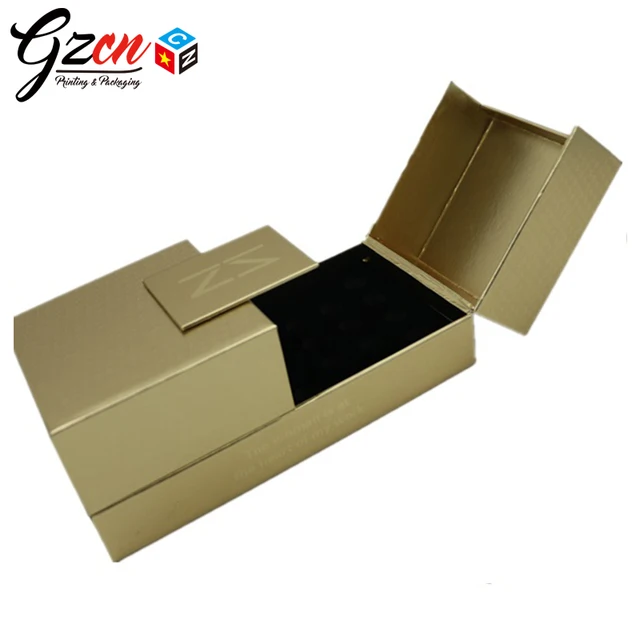 custom gold color paper print cardboard gift unique packaging