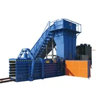 pressure horizontal hydraulic waste paper baler / bailing machine