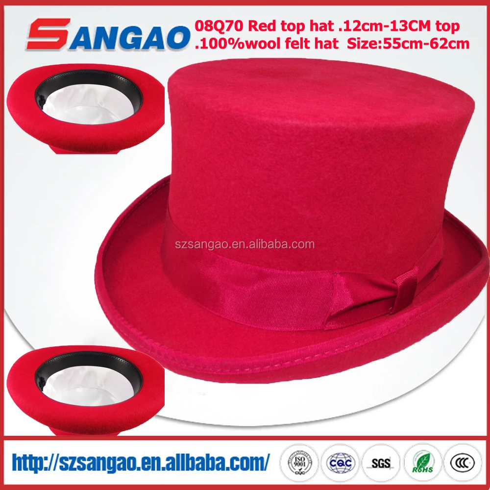 Wholesale Round Wool Felt Top Hat Buy Top Hat,Black Round Top Hat