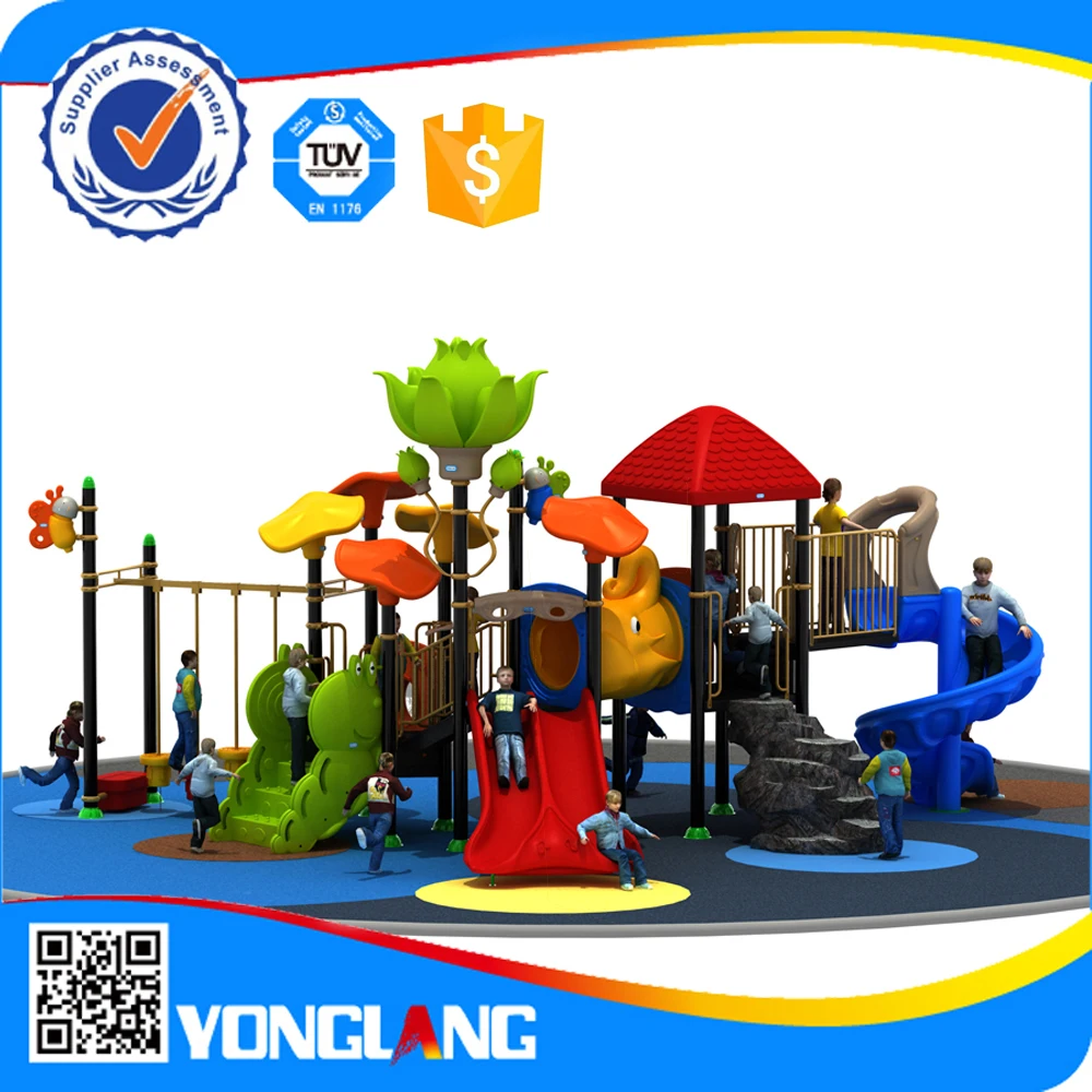 2015 Kindergarten And Residential Used Commercial Playground Slides