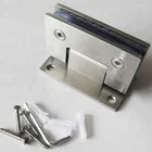 stainless steel 90 degree bathroom hardware and accessories glass door shower clip glass hinge Clamp
