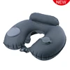 Travelsky newest travel lightweight TPU u shape double inflatable neck pillow for sleeping
