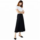 Pleated Ladies Formal Chiffon Maxi Latest Long Skirt Design 2018 Umbrella Wholesale Long Skirts