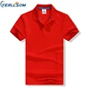 Quick Delivery high end Short Sleeves polo CVC t-shirt, custom logo printed 220gsm combed cotton T shirt for promotion