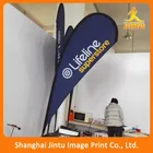 Hotsale High quality polyester blue beach flag (JTAMY-2016022908)