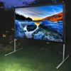 Best place to buy projector screen 200 inch Fast Fold Projection Screen Rear fabric material PVC Matte White for sale