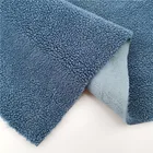 100% polyester fake faux fur bonded knit fabric for winter cloth