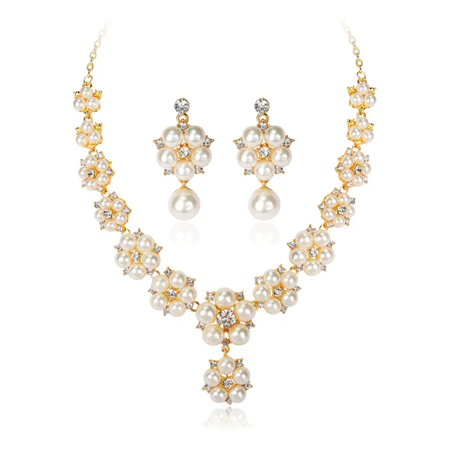 2018 fashion gift wedding luxury jewelry stes bride necklace and